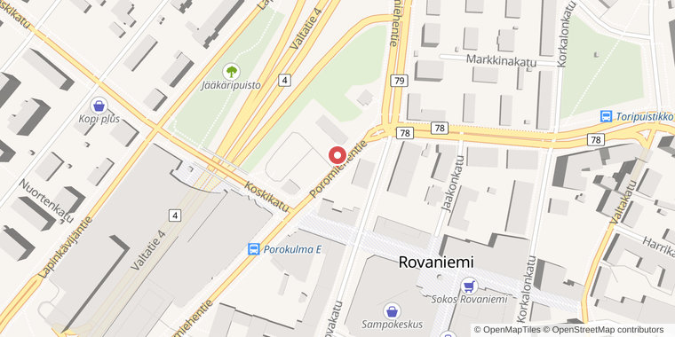 Map showing the meeting point
